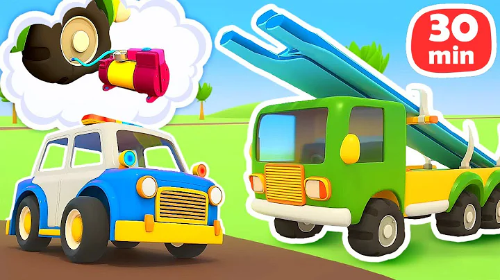 Who needs help? Helper cars and emergency vehicles are ready to go! New car cartoons for kids.