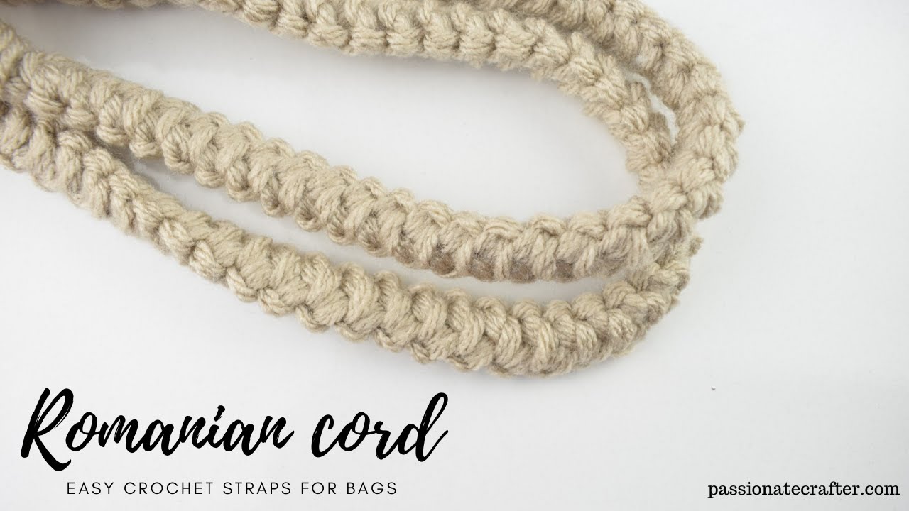 How To Crochet a Romanian Cord for STURDY Bag and Purse Straps