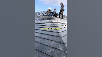 Thi công lợp ngói phẳng                      #thanhtoanjanphan #ngoifujinghean