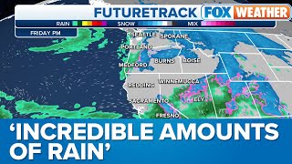 Atmospheric River Dumps Incredible Amounts of Rain on California Coastal Ranges