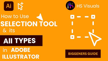 How to use the Selection tool in Adobe Illustrator 2025| Beginners Guide| HS Visuals Effects