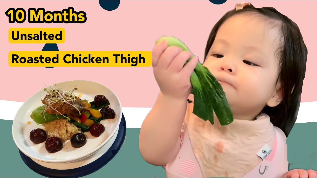 Baby eating chickenBaby eating foodHealthy foodBLW feedingBaby led
