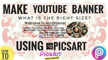 YouTube Channel Art Tutorial Using Picsart | #ShamVillaflores HowTo l Easy Steps | Banner