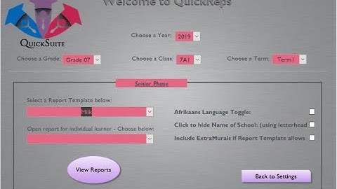 QuickSAMS: QuickReps Tutorial