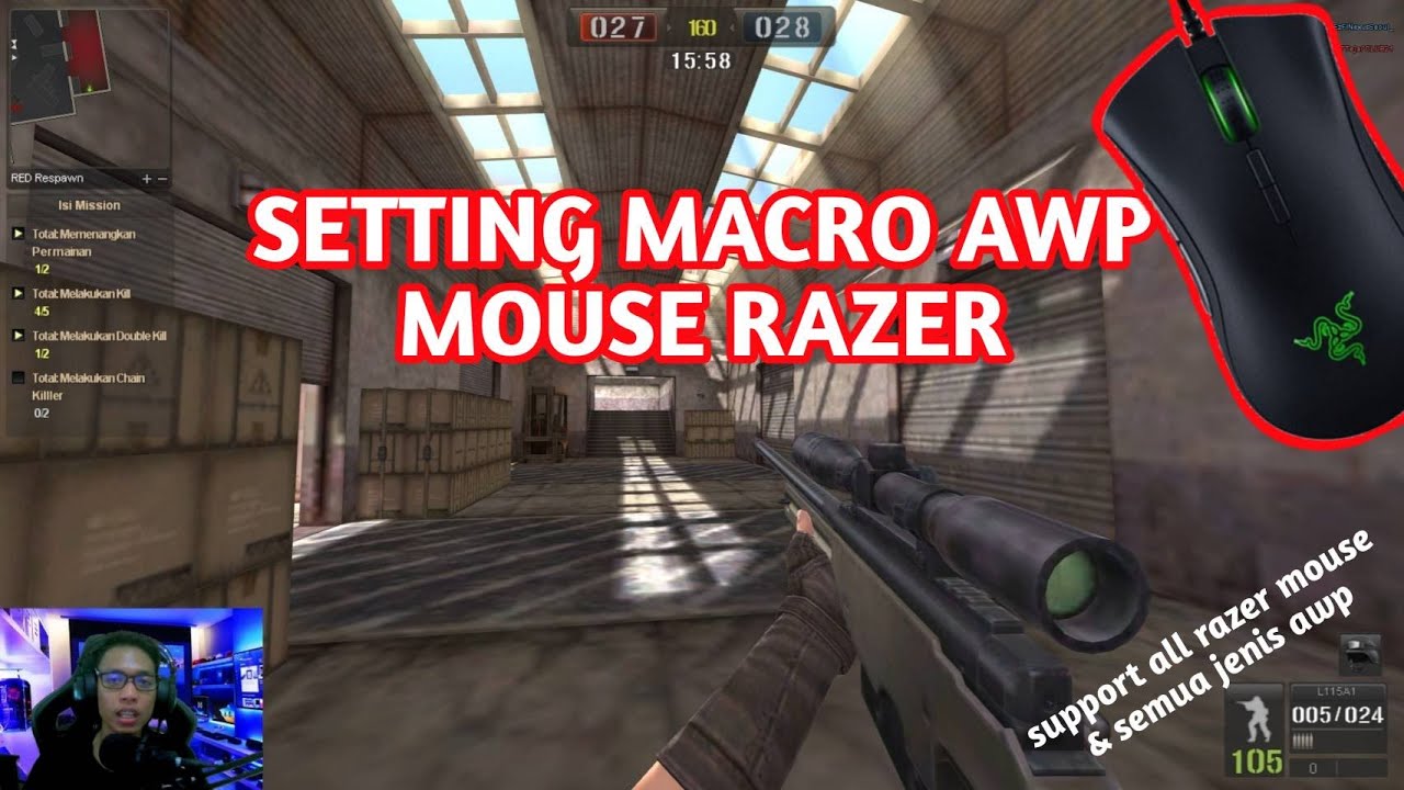 Setting Macro Mouse Razer AWP Point Blank YouTube