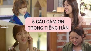 [HỌC TIẾNG HÀN QUA PHIM] - 5 CÂU CẢM ƠN TRONG TIẾNG HÀN