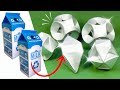 Adornos Navideños con cajas de leche - 3 Ideas (Reciclaje) Ecobrisa