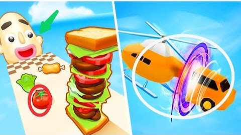 Shape Shifting vs Sandwich Runner All Level Gameplay - Android iOS walkthrough Videos