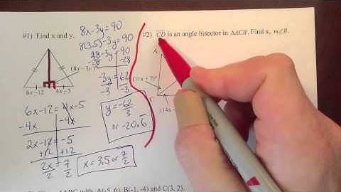 Geometry Notes 5-1 Special Segments in Triangles Part 2