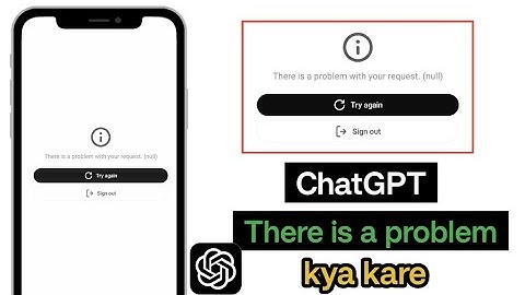 How to Fix "There Was a Problem With Your Request Error (null) ll ChatGPT problem how to fix this