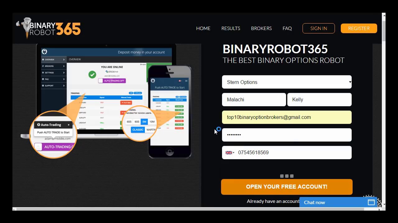 365 binary option robot