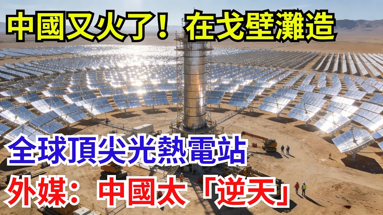 中國又火了！在戈壁灘造全球頂尖光熱電站，外媒：中國太「逆天」【遠川評論】#芯片技術 #中國半導體 #供應鏈 #科技資訊 #光熱電站