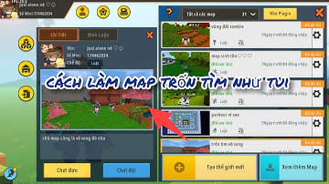 cách làm map trốn  tìm trong mini world (just alone)