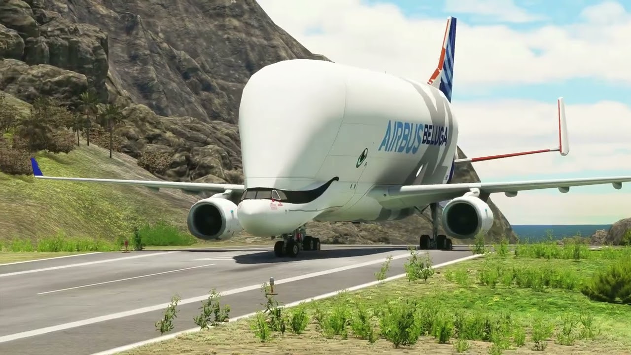 Beluga Giant Takeoff from World’s Shortest Runway – Saba Airport | MSFS 2020
