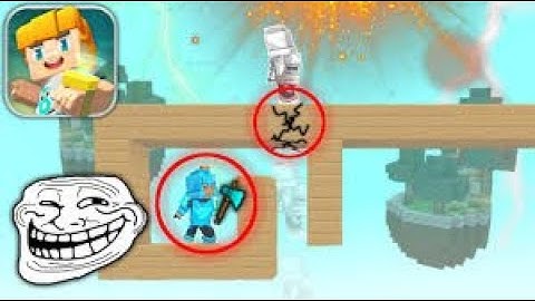 FUNNIEST TROLL MOMENTS IN LUCKY BLOCK SKYWARS #2 Blockman Go Gameplay Android ,iOS