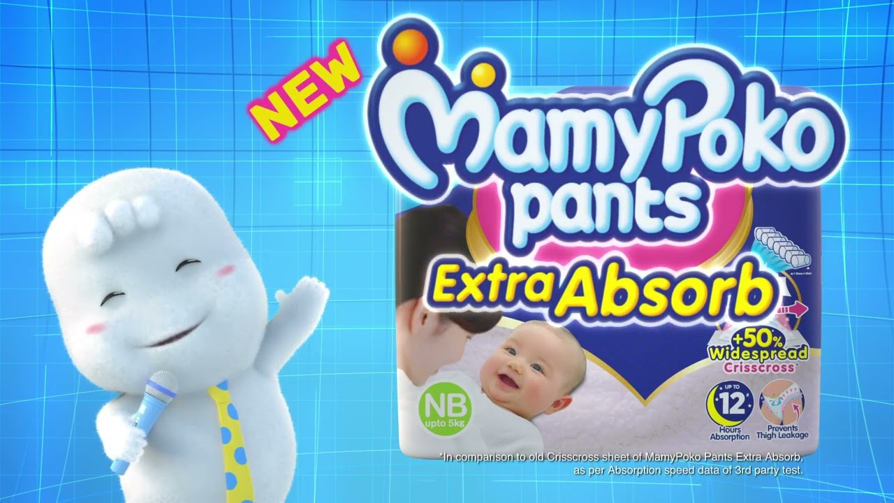 MamyPoko Extra Absorb Diaper – Pant Style (Fits baby with 4-8 kg weight )  Small, 30 Diapers