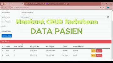 Tutorial Sederhana Membuat CRUD Data Pasien Menggunakan PHP MySql dan Bootstrap
