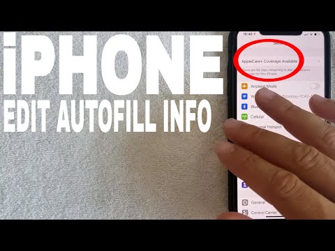 ✅  How To Edit Autofill Information On Your iPhone 🔴