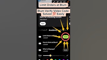 Limit Orders at Blum | Blum Verify Video Code Solved 💯 Easily | Today Blum Code | #blum #mrbeast