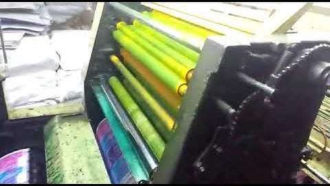 Adast 745 Printing Machine- 4 colour working video