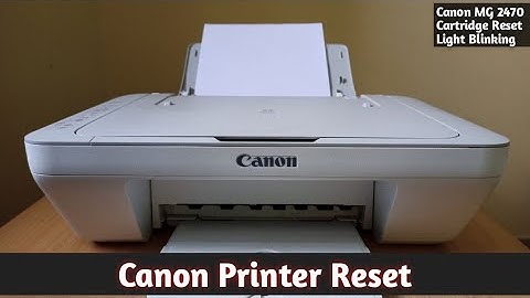 How to reset Canon pixma mg 2470 & mg 2570s printer ।Canon Printer Cartridge Reset। Light blinking