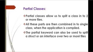 C# Beginner to advanced - Lesson 39 - Partial classes Part 1