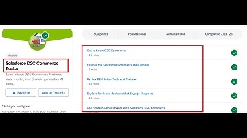 Salesforce D2C Commerce Basics | Salesforce Trailhead