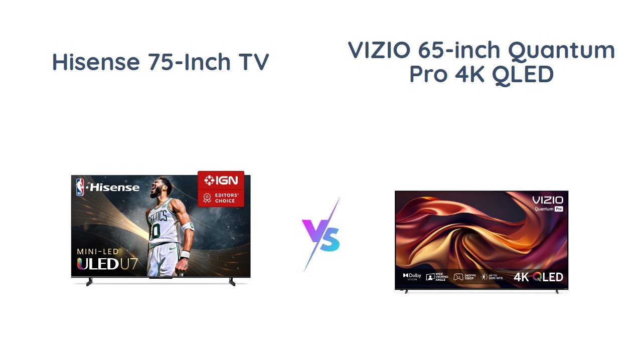 📺 Hisense U7 vs VIZIO Quantum Pro Which 4K TV is Better? YouTube