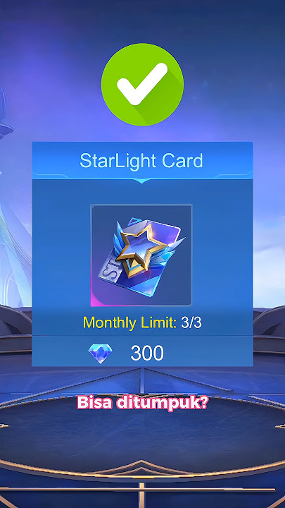Kartu starlight bisa diaktifkan berapa kali? fakta menarik mobile legends #fyp #shorts #ytshorts #ml