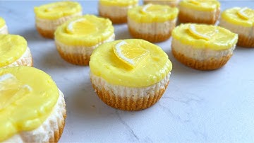 Mini Italiaanse citroencheesecake – Het zachtste citroenwolkdessert ooit!