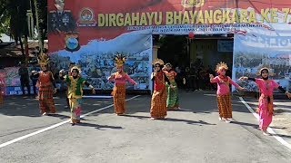 Polwan Bantaeng Peragakan Tarian Empat Etnis