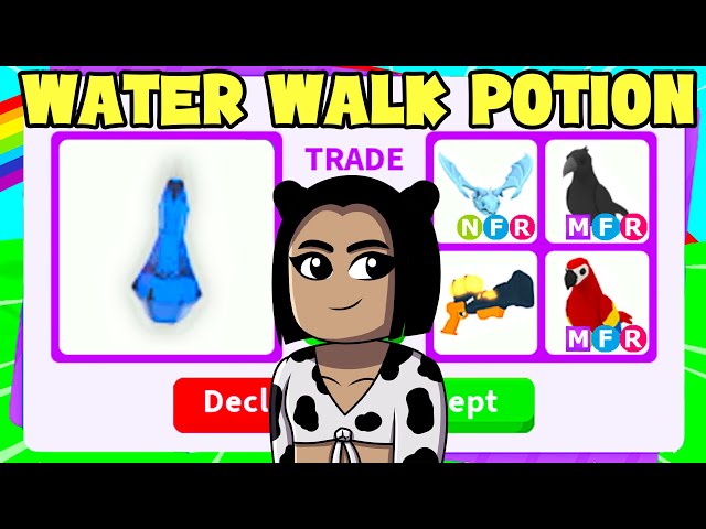 Trading *ONLY* WATER WALKING POTIONS!! RICH SERVER Undercover *TRADE  PROOFS* Adopt Me Roblox 