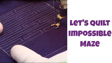 How to Machine Quilt Impossible Maze - Beginner Quilting Tutorial with Leah Day