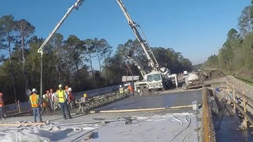 Bridge Approach Slab Pour