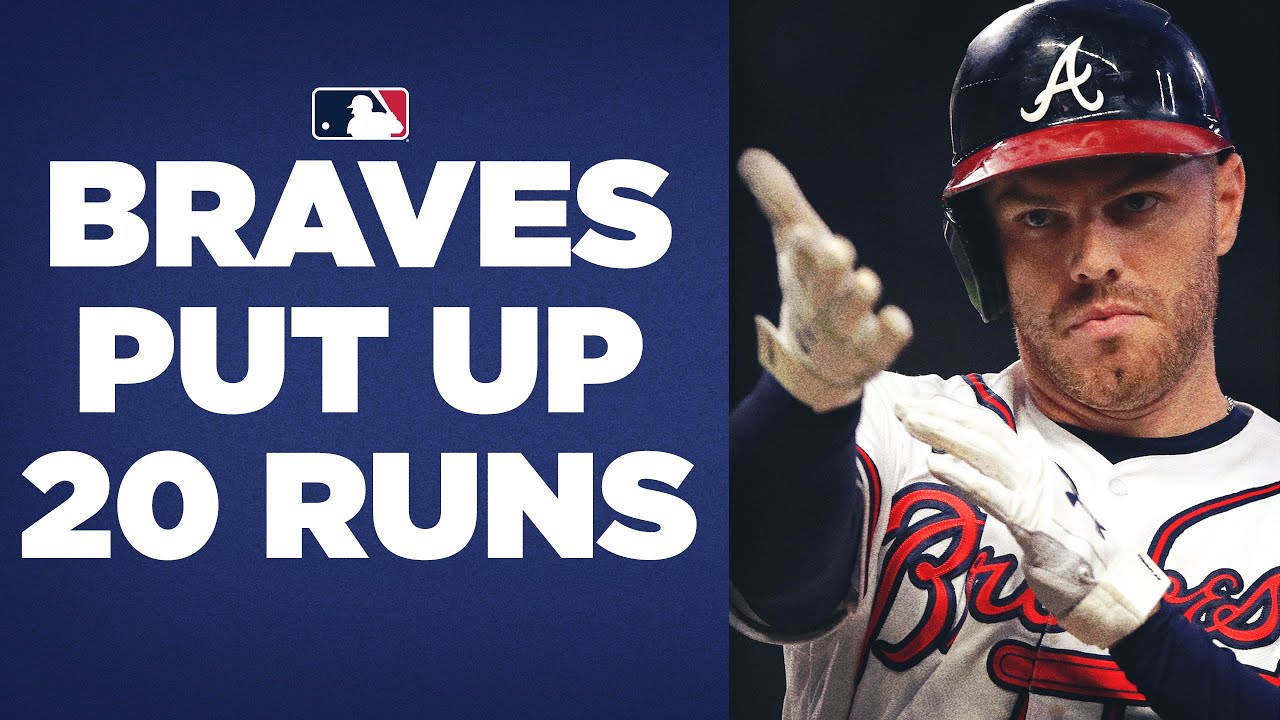 20 RUNS!!!! Braves GO OFF to score 20 vs. Mets! - YouTube