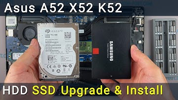 Asus A52, X52, K52 Upgrade: Easy HDD Removal and SSD Installation Tutorial