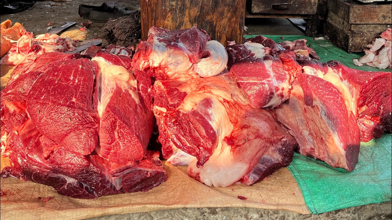 Exclusive beef meat cutting process 