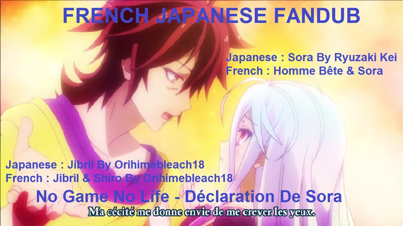 LVFAH HS 01 No Game No Life Dclaration De SoraCollab