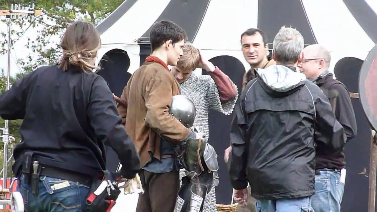 Bradley James and Colin Morgan 16/9/10