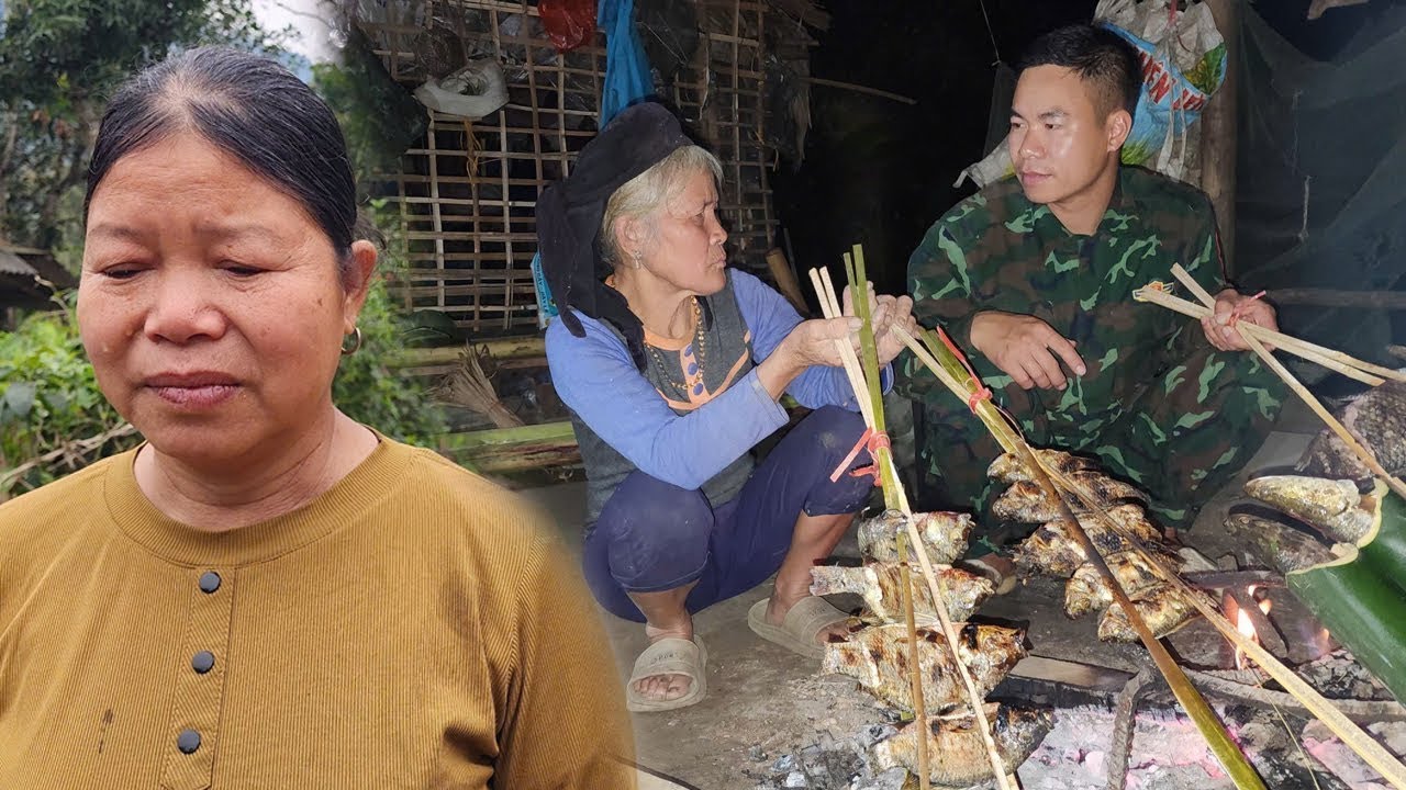 living with 80 year old woman who catches fish for cooking - evil mother is waiting to hear from