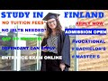 STUDY IN FINLAND || Detailed Info || No Tuition Fees* || No IELTS needed || Dependant can Apply ||