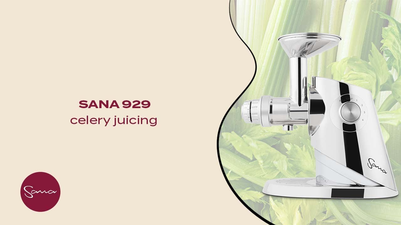 Sana 929 Ultimate juicer: celery - YouTube