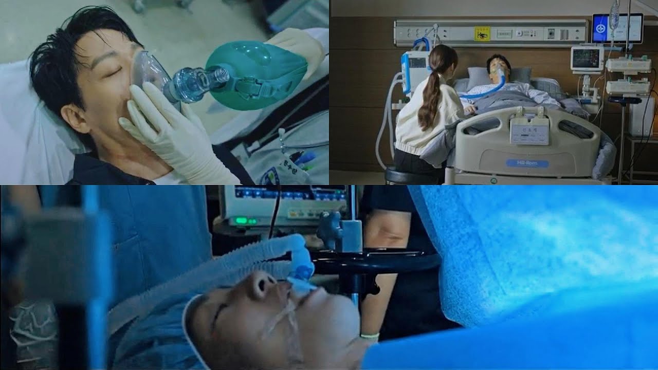 poor man, he had heart failure and was in critical condition. sick male kdrama hurt scene