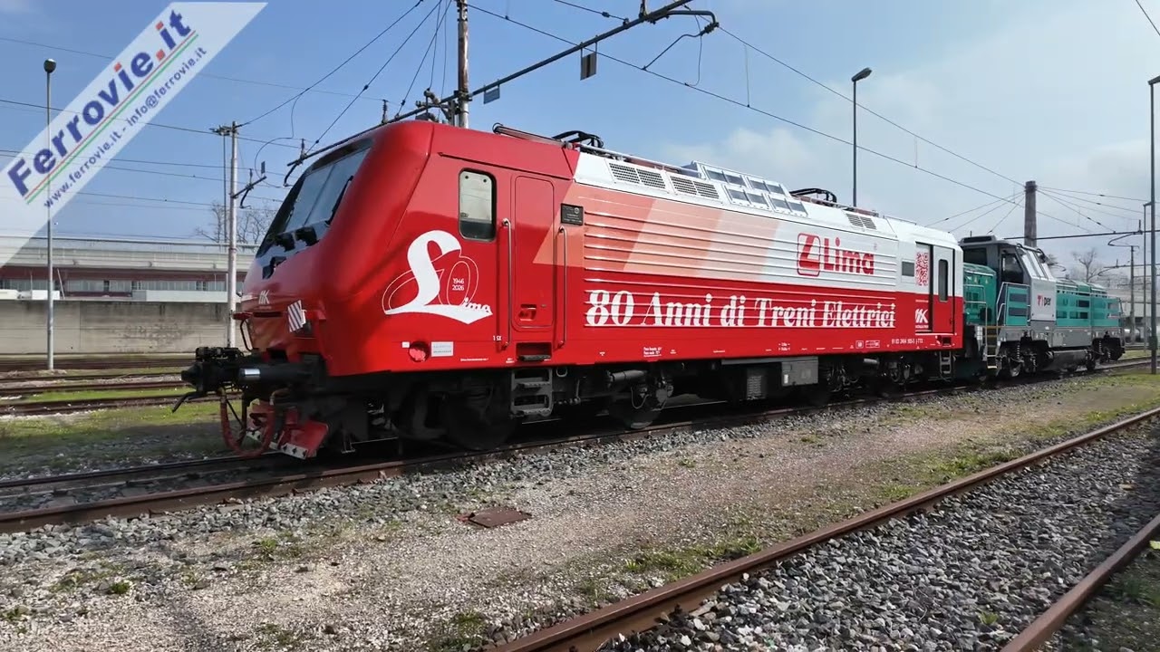 La Lima festeggia 80 anni di attività con la E.464.905 di Trenitalia Tper