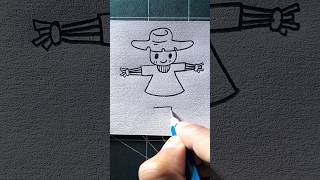 how to draw scarecrow
