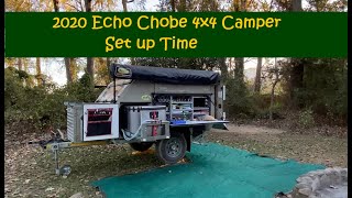 2020 Echo 4x4 Chobe 2 Sleeper set up time with live timing