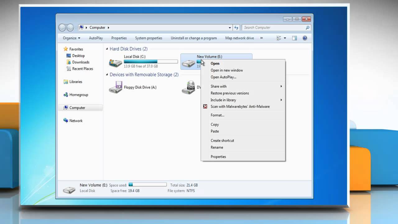 How to format a secondary partition - YouTube