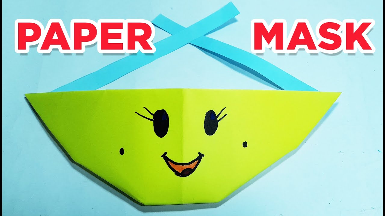 How To Make A Paper Mask 😷 Easy Origami FACE MASK Mask With Paper