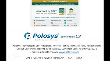 Invoice Designing    Polosys ERP Version 7.5.1 (Malayalam)