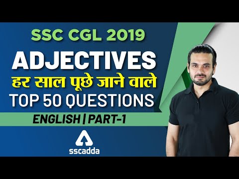 SSC CGL 2019 | English | Adjectives top 50 Questions (Part 1)